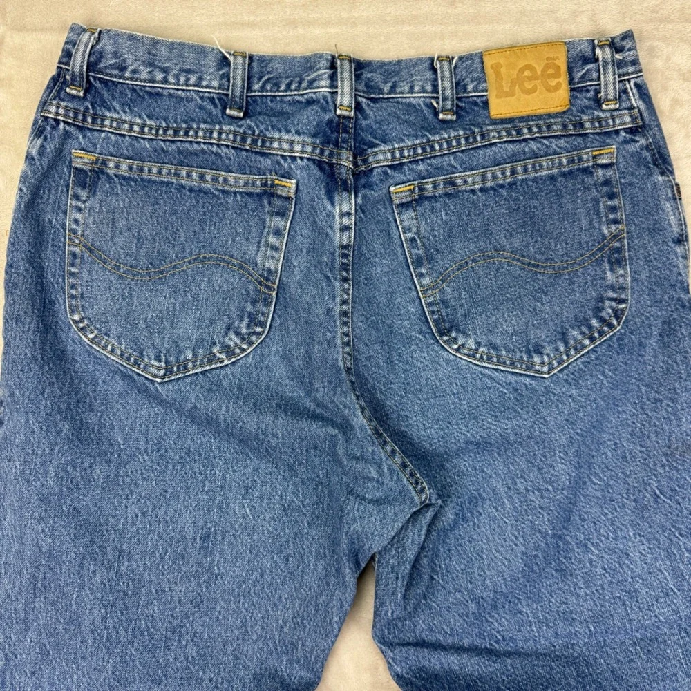 Lee Regular Fit Men's Jeans 38x29 (Fits 34x29) Denim Straight Leg Vintage USA